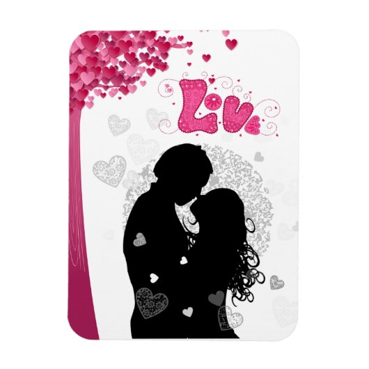 Happy Valentine's Day Meine Liebe Magnet (Vertikal)