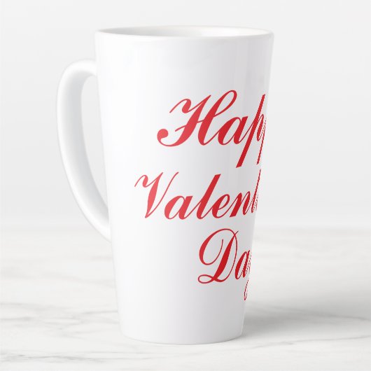 Happy Valentine's Day Milchtasse (Linke Ecke)