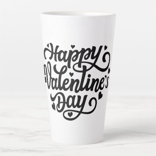 Happy Valentines Day Milchtasse (Vorderseite)