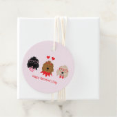 Happy Valentines Day Mini Goldendoodle Hunde Geschenkanhänger (Beispiel)