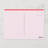 Happy Valentines Day Mini Goldendoodle Hunde Postkarte (Rückseite)