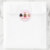 Happy Valentines Day Mini Goldendoodle Hunde Runder Aufkleber (Tasche)