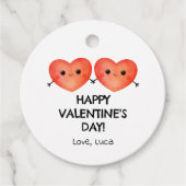 Happy Valentine's Day mit Herzchen Geschenkanhänger (Vorderseite)