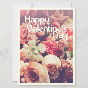 Happy Valentine's Day mit Vintager Blume Bouquet