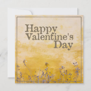 Happy Valentine's Day mit Vintager Blume Meadow