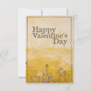 Happy Valentine's Day mit Vintager Blume Meadow