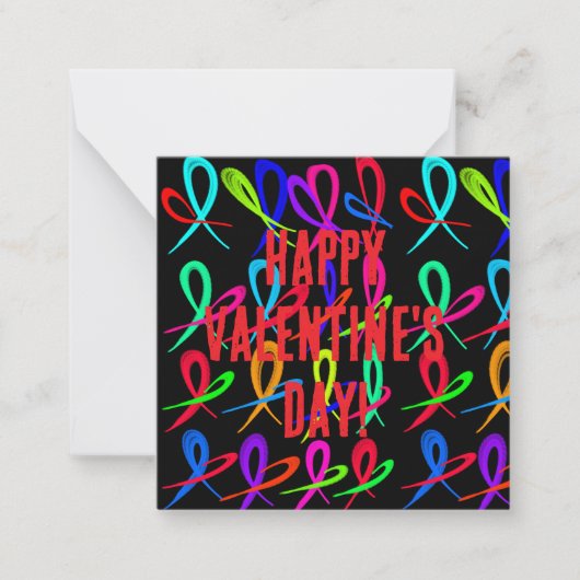 Happy Valentine's Day Mitteilungskarte (Vorderseite)