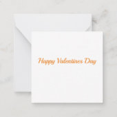 Happy Valentines Day Mitteilungskarte (Rückseite)