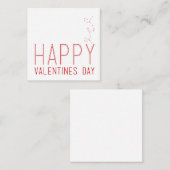 Happy Valentines Day Mitteilungskarte (Vorne/Hinten)