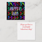 Happy Valentine's Day Mitteilungskarte (Vorne/Hinten)