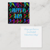 Happy Valentine's Day Mitteilungskarte (Vorne/Hinten)