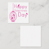 Happy Valentines Day Mitteilungskarte (Vorne/Hinten)