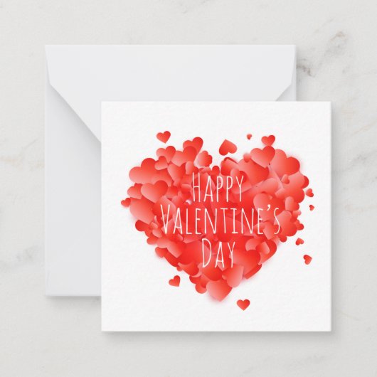 Happy Valentine's Day Mitteilungskarte (Vorderseite)