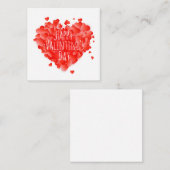 Happy Valentine's Day Mitteilungskarte (Vorne/Hinten)