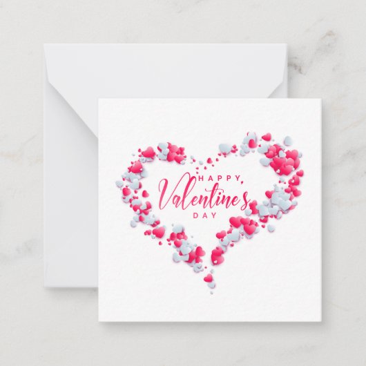 Happy Valentine's Day Mitteilungskarte (Vorderseite)