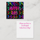 Happy Valentine's Day Mitteilungskarte (Vorne/Hinten)