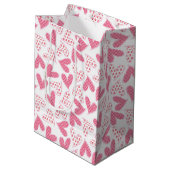 Happy Valentine's Day Mittlere Geschenktüte (Rückseite Schrägansicht)