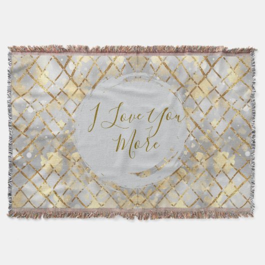 Happy Valentine's Day, Modern, Elegant Luxury Decke (Vorderseite)