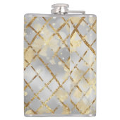 Happy Valentine's Day, Modern, Elegant Luxury  Flachmann (Rückseite)