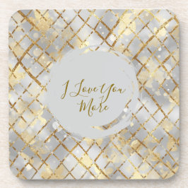 Happy Valentine's Day, Modern, Elegant Luxury  Getränkeuntersetzer