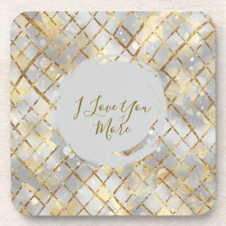 Happy Valentine's Day, Modern, Elegant Luxury Getränkeuntersetzer