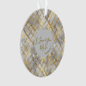 Happy Valentine's Day, Modern, Elegant Luxury  Ornament (Vorderseite)