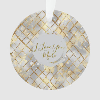 Happy Valentine's Day, Modern, Elegant Luxury Ornament