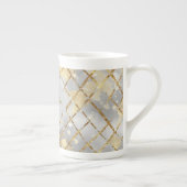 Happy Valentine's Day, Modern, Elegant Luxury Porzellantasse (Rechts)