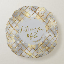 Happy Valentine's Day, Modern, Elegant Luxury Thro Rundes Kissen