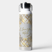 Happy Valentine's Day, Modern, Elegant Luxury Trinkflasche (Vorderseite)