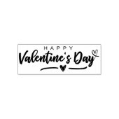 Happy Valentines Day Modern Script Scribbled Herz Permastempel (Design)