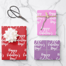 Happy Valentine's Day moderne Drehbuchtypografie