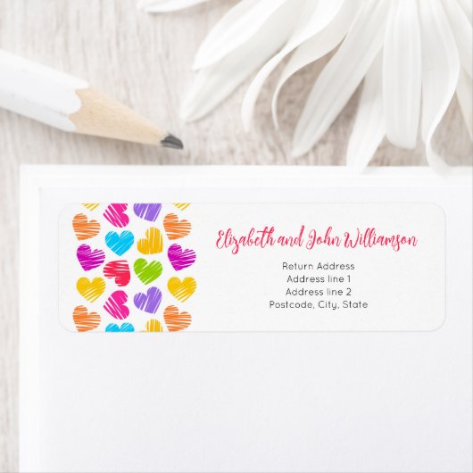 Happy Valentines Day Moderne, dynamische Herzen na (Insitu)