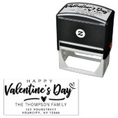 Happy Valentines Day Moderne Rücksendeadresse Permastempel (Beispiel)