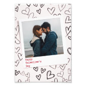 Happy Valentines Day Modernes, stilvolles Romantis Fotodruck (Vorne)