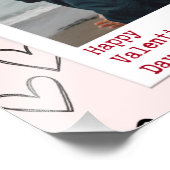 Happy Valentines Day Modernes, stilvolles Romantis Fotodruck (Ecke)