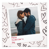 Happy Valentines Day Modernes, stilvolles Romantis Fotodruck (Vorne)