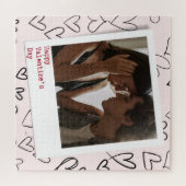 Happy Valentines Day Modernes, stilvolles Romantis Puzzle (Horizontal)