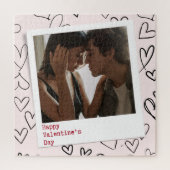Happy Valentines Day Modernes, stilvolles Romantis Puzzle (Vertikal)