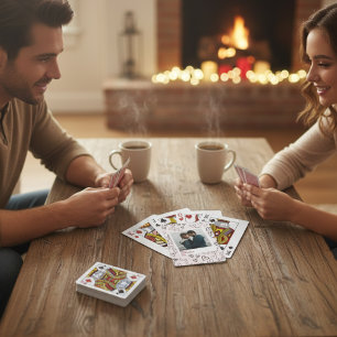 Happy Valentines Day Modernes, stilvolles Romantis Spielkarten