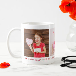 Happy Valentine's Day Mommy 3 Foto Custom Kaffeetasse