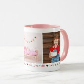 Happy Valentine's Day Mommy 3 Foto Custom Tasse (VorderseiteRechts)