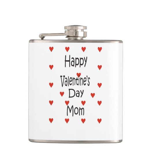 Happy Valentine's Day Mon Flachmann (Vorderseite)