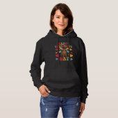 Happy Valentines Day Moose Heart Love Groovy Hoodie (Vorne ganz)