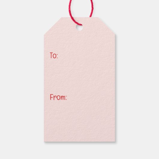 Happy Valentines Day Mops Hunde Geschenkanhänger (Rückseite)