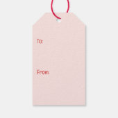 Happy Valentines Day Mops Hunde Geschenkanhänger (Rückseite)