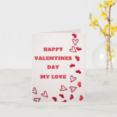 Happy Valentines Day my Liebe Grußkarte Karte (Gelbe Blume)