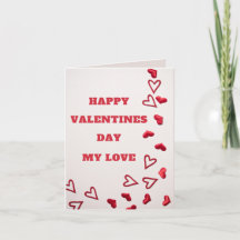 Happy Valentines Day my Liebe Grußkarte