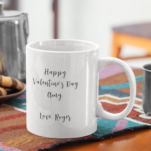 Happy Valentine's Day Niedlich Funny Simple Avocad Kaffeetasse