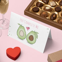 Happy Valentine's Day Niedlich Funny Simple Avocad